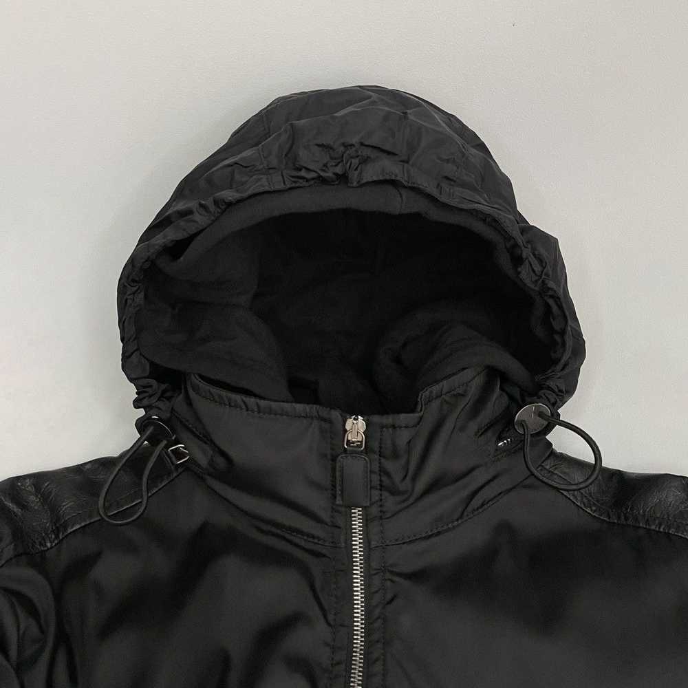 Prada Prada Milano Nylon/Leather Hodded Bomber Ja… - image 9