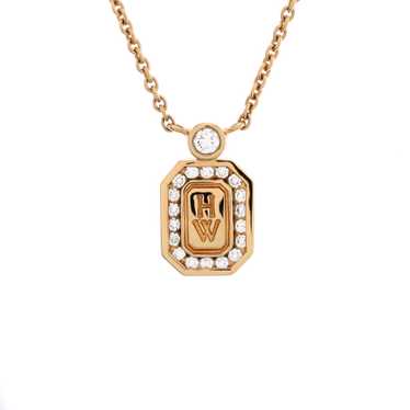 Harry Winston HW Logo Pendant Necklace - image 1