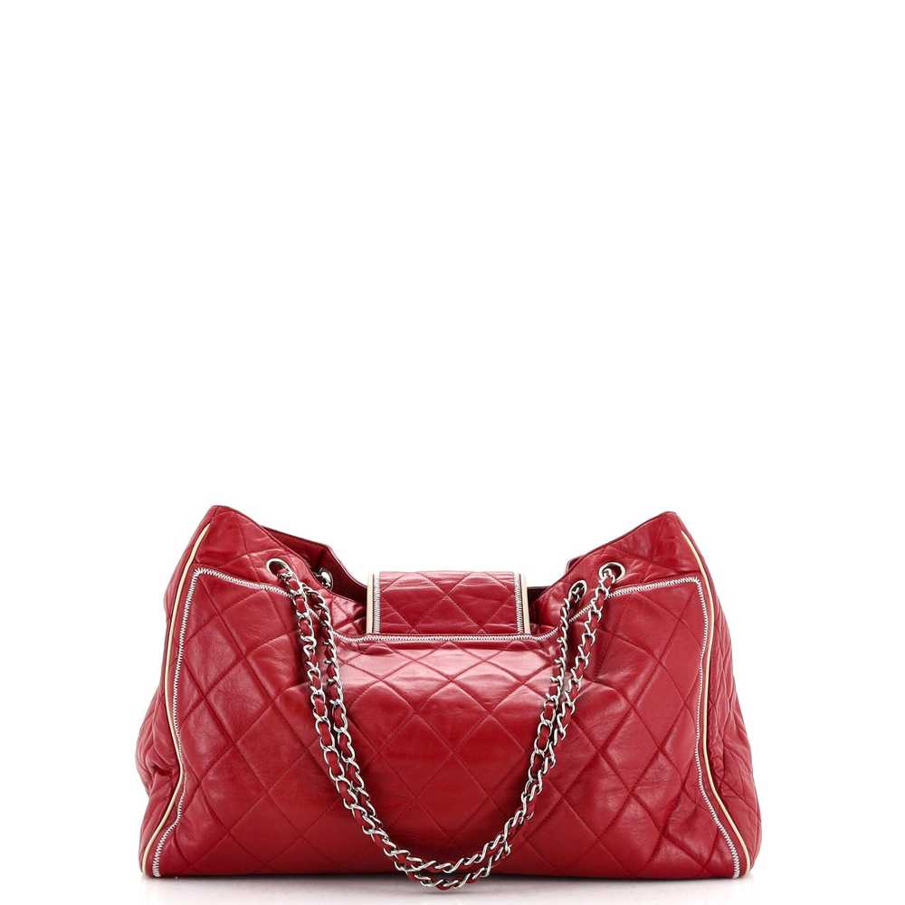 CHANEL Mademoiselle Lock East West Tote Quilted L… - image 3