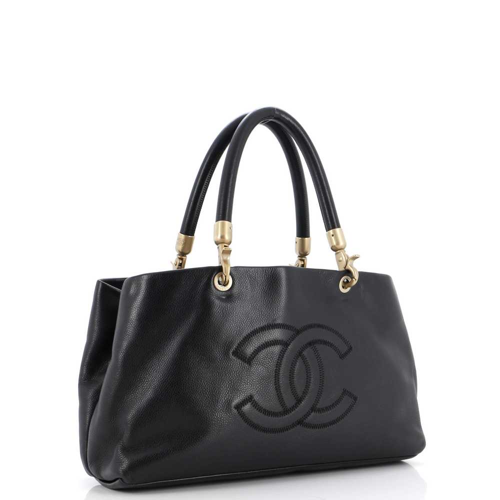 CHANEL Vintage Handle CC Tote Caviar Medium - image 2