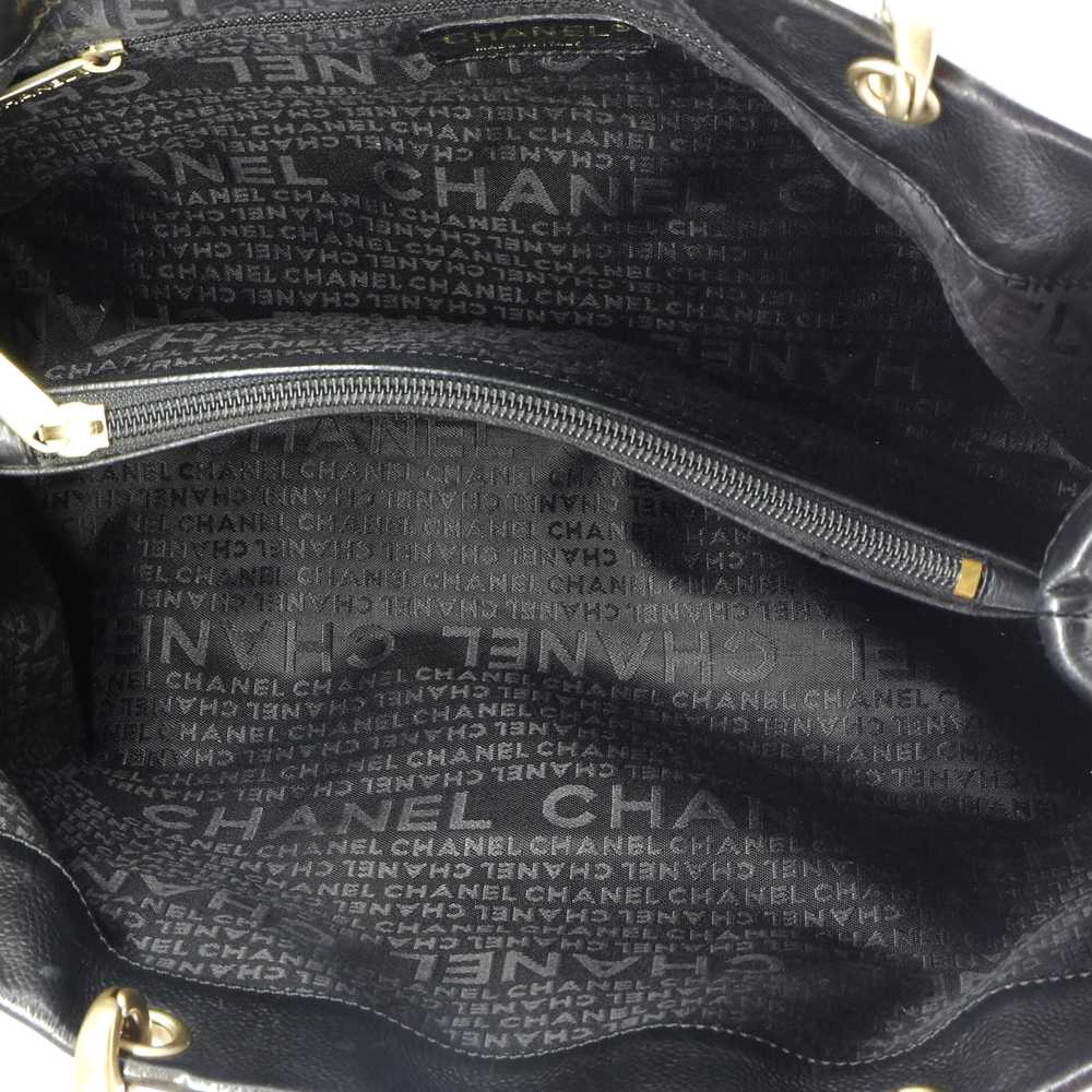 CHANEL Vintage Handle CC Tote Caviar Medium - image 5