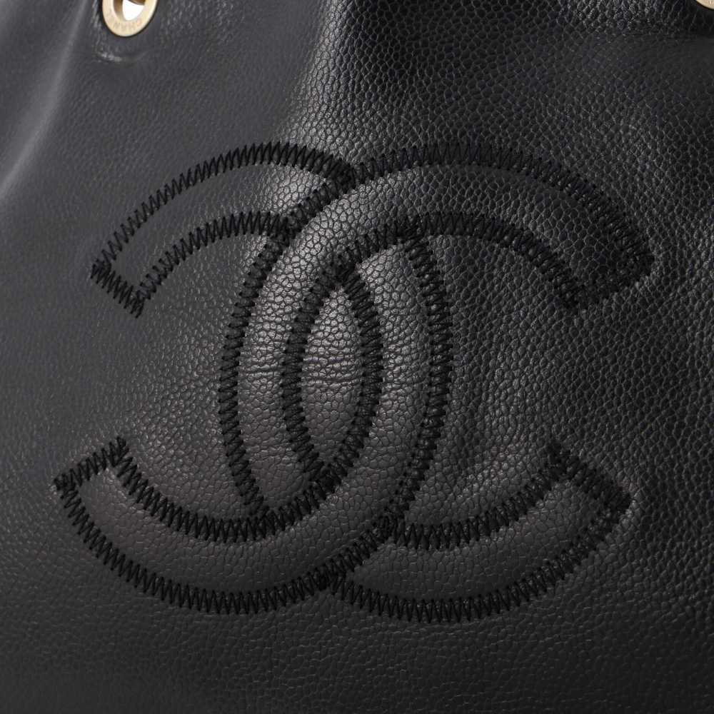 CHANEL Vintage Handle CC Tote Caviar Medium - image 6