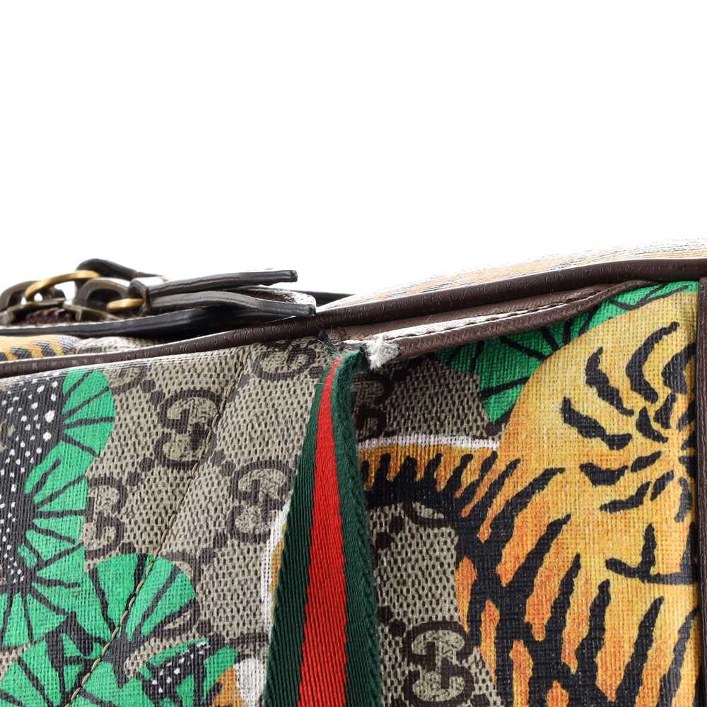 GUCCI Zip Pocket Backpack Bengal Print GG Coated … - image 6