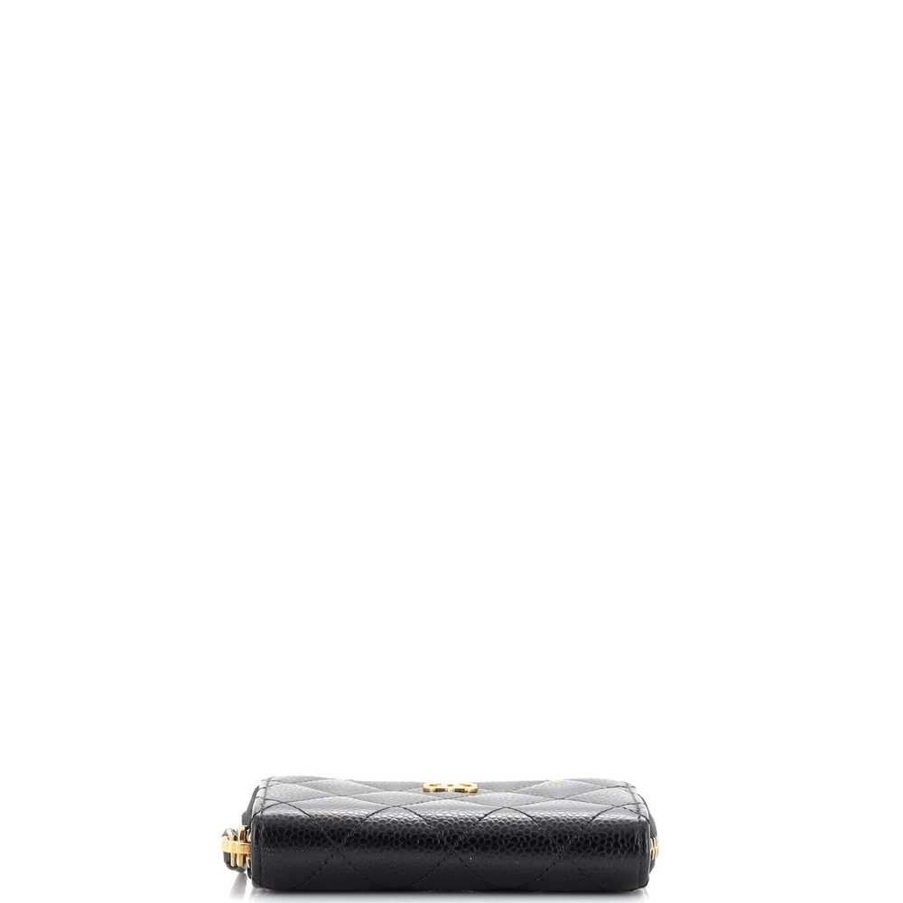 CHANEL CC Zip Coin Purse Quilted Caviar Small - image 5