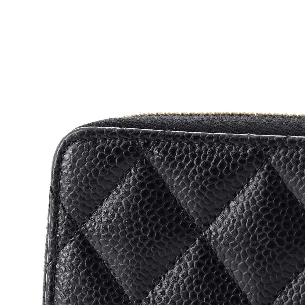 CHANEL CC Zip Coin Purse Quilted Caviar Small - image 7