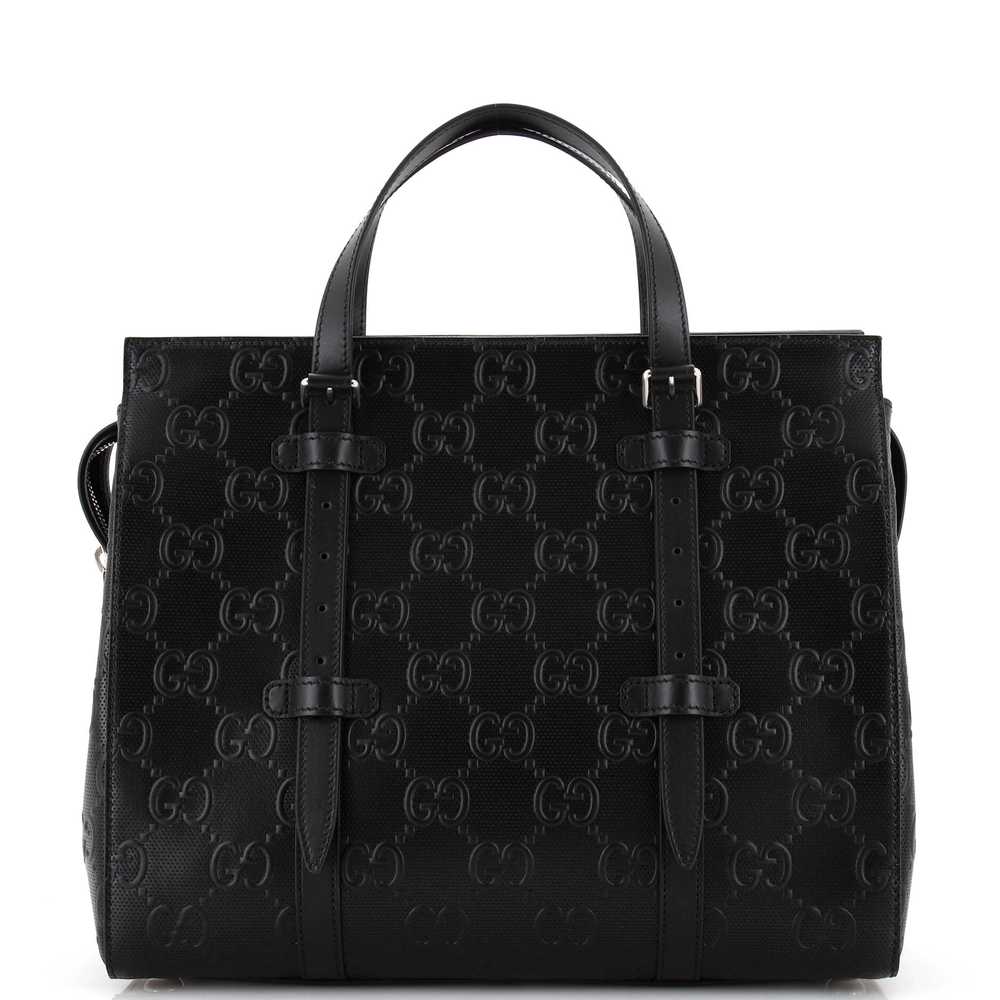 GUCCI Tote Bag GG Embossed Perforated Leather - image 1