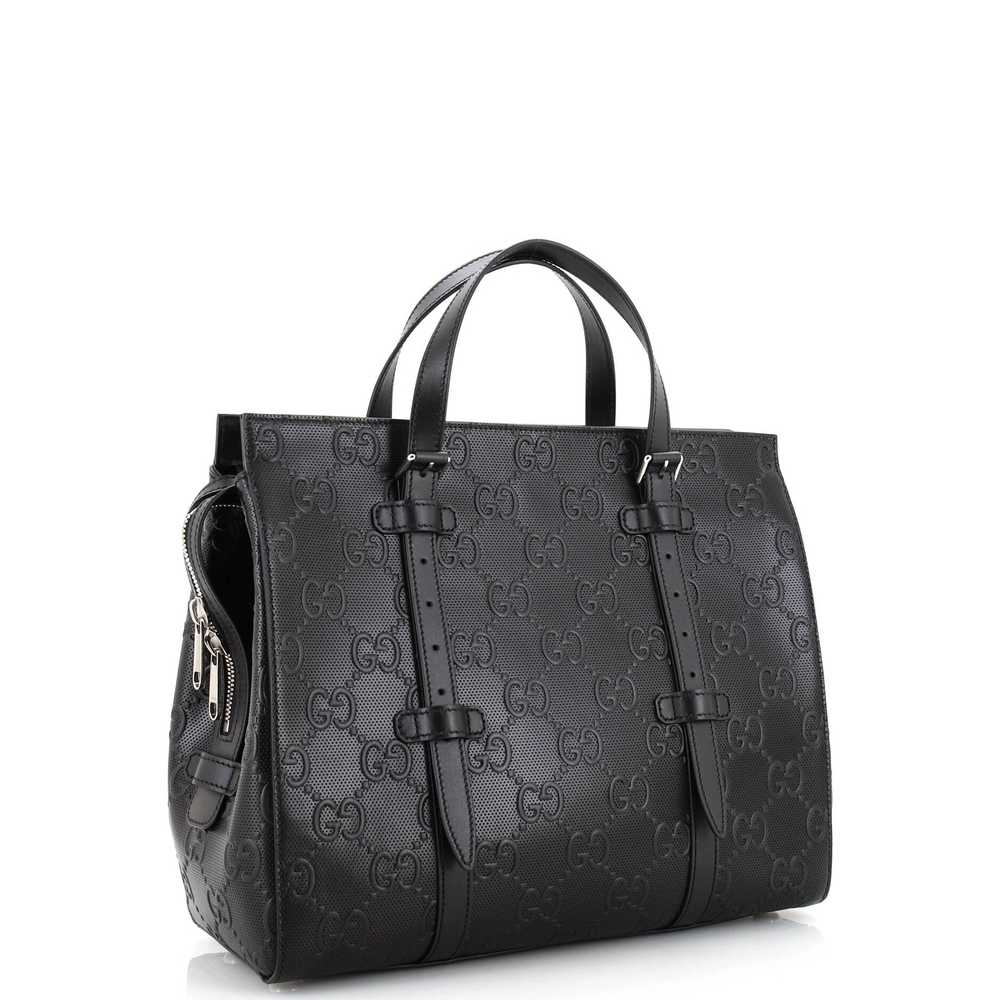 GUCCI Tote Bag GG Embossed Perforated Leather - image 2
