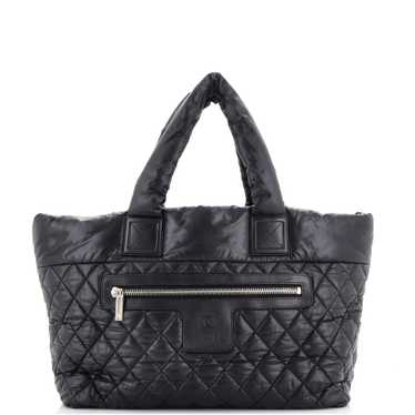 CHANEL Coco Cocoon Reversible Tote Quilted Nylon … - image 1