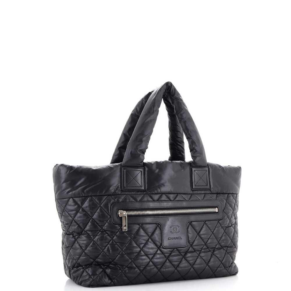 CHANEL Coco Cocoon Reversible Tote Quilted Nylon … - image 2