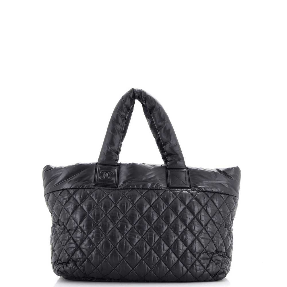 CHANEL Coco Cocoon Reversible Tote Quilted Nylon … - image 3