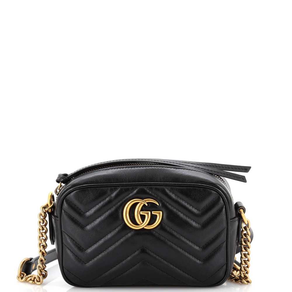 GUCCI GG Marmont Shoulder Bag Matelasse Leather M… - image 1