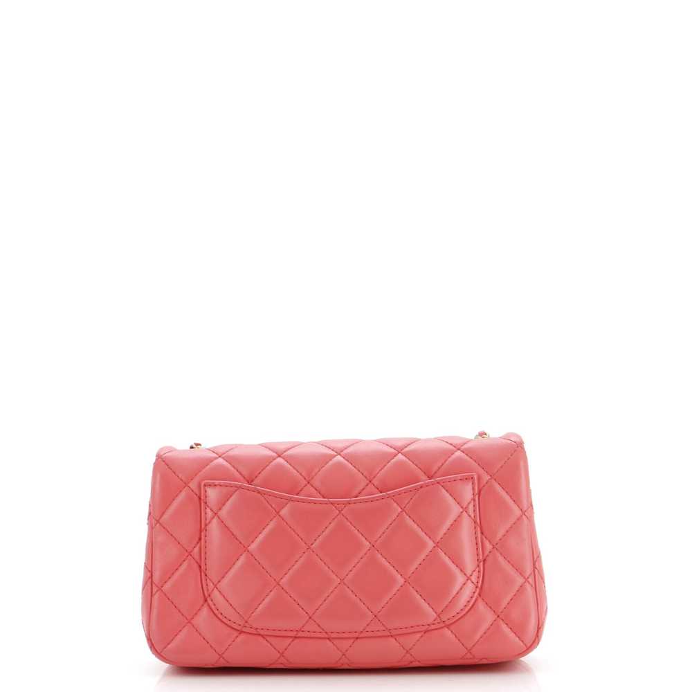 CHANEL Pearl Crush Flap Bag Quilted Lambskin Mini - image 4