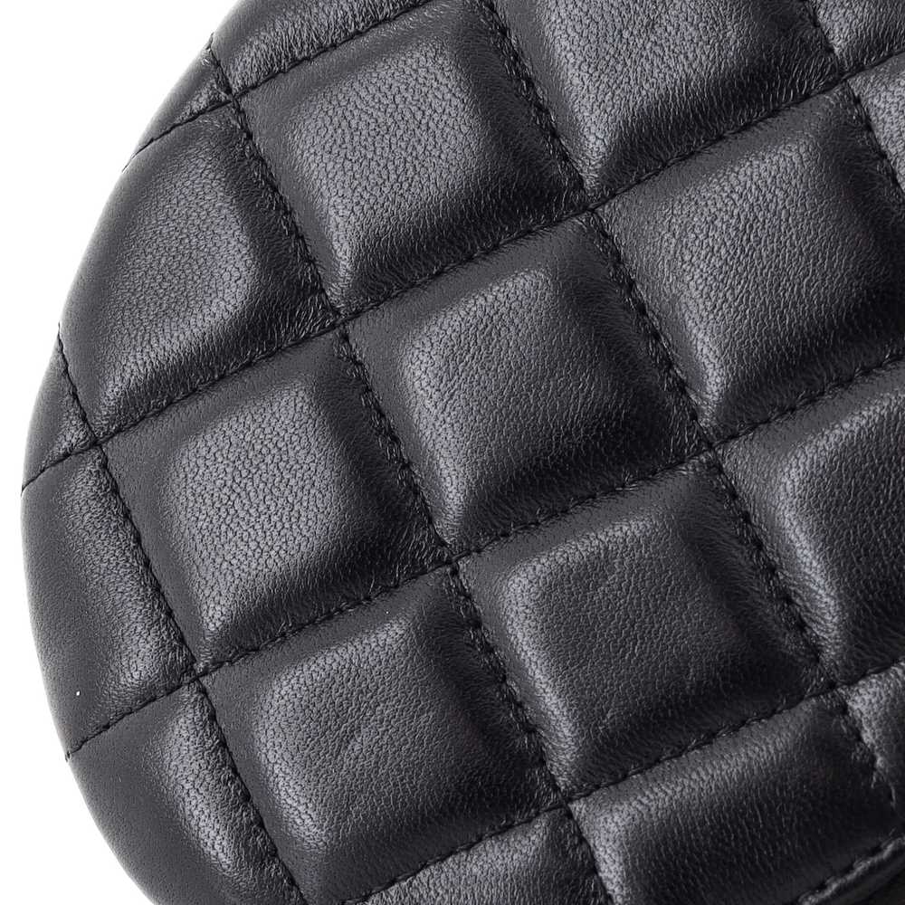 CHANEL Camellia Round Clutch with Chain Lambskin - image 7