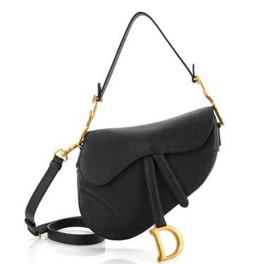 Christian Dior Saddle Handbag with Strap Leather … - image 1