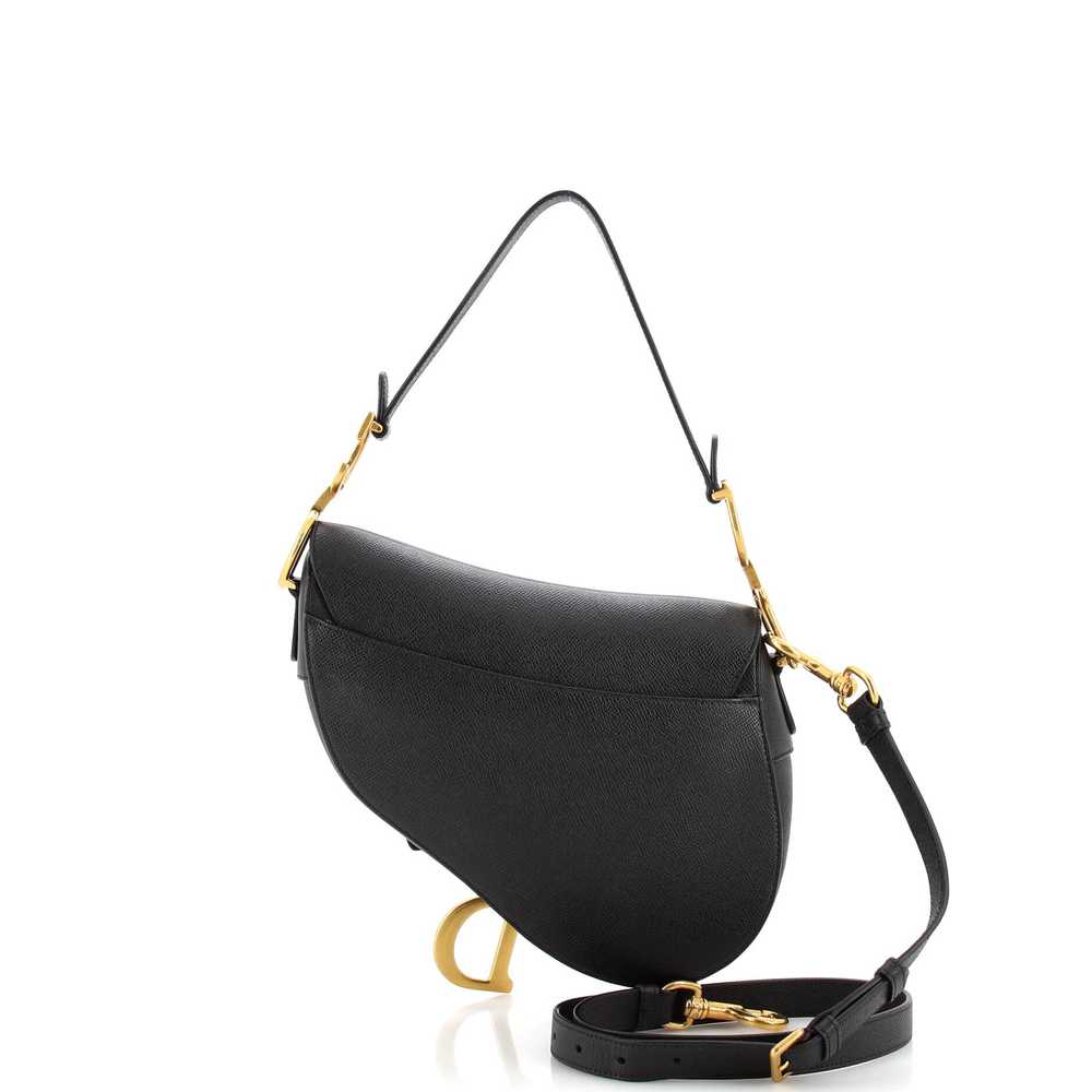 Christian Dior Saddle Handbag with Strap Leather … - image 3