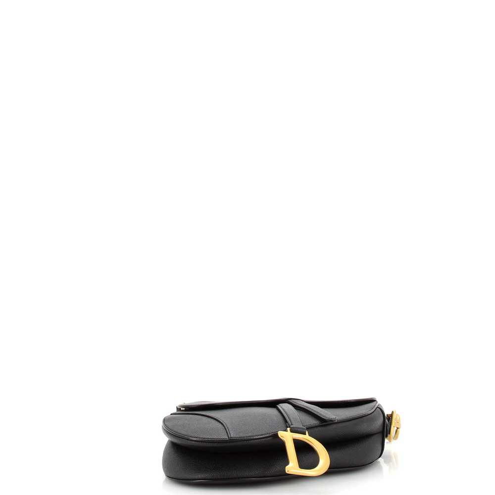 Christian Dior Saddle Handbag with Strap Leather … - image 4