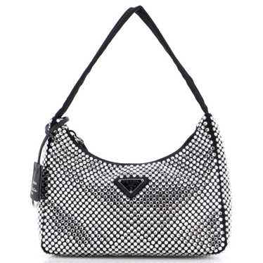 PRADA Re-Edition 2000 Hobo Crystal Embellished Sa… - image 1