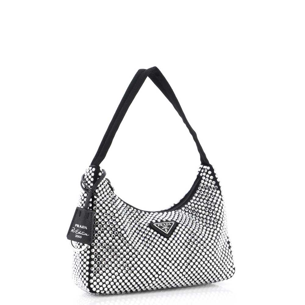 PRADA Re-Edition 2000 Hobo Crystal Embellished Sa… - image 2