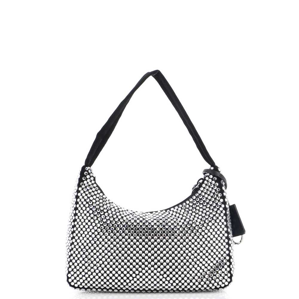 PRADA Re-Edition 2000 Hobo Crystal Embellished Sa… - image 3