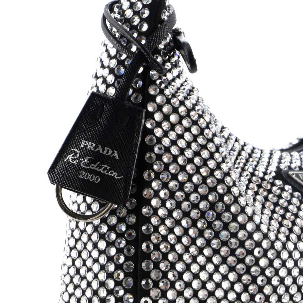 PRADA Re-Edition 2000 Hobo Crystal Embellished Sa… - image 6