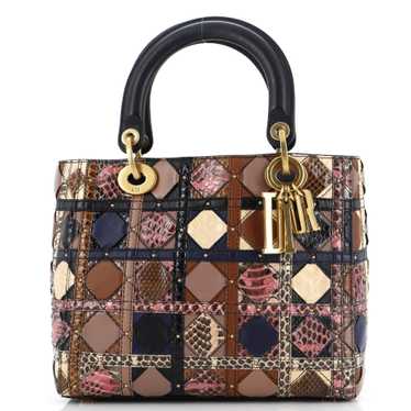 Christian Dior Supple Lady Dior Bag Patchwork Can… - image 1