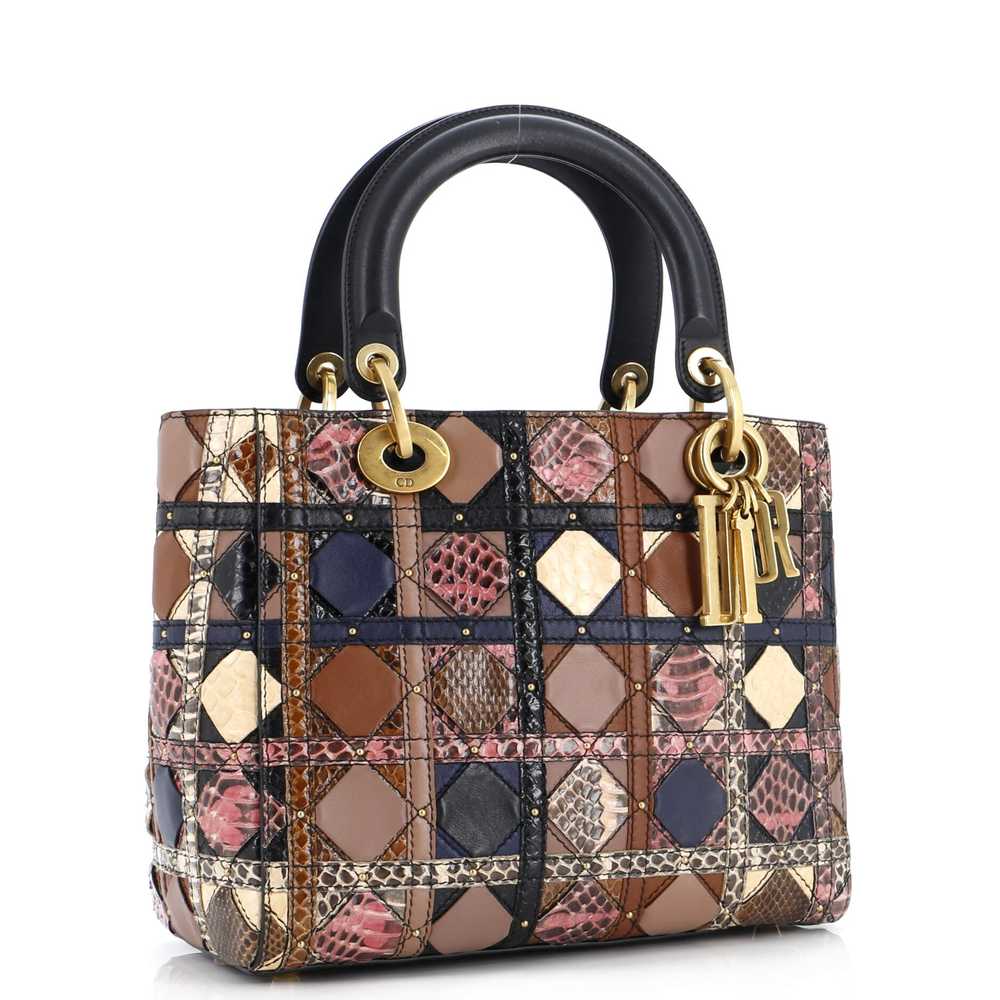 Christian Dior Supple Lady Dior Bag Patchwork Can… - image 2