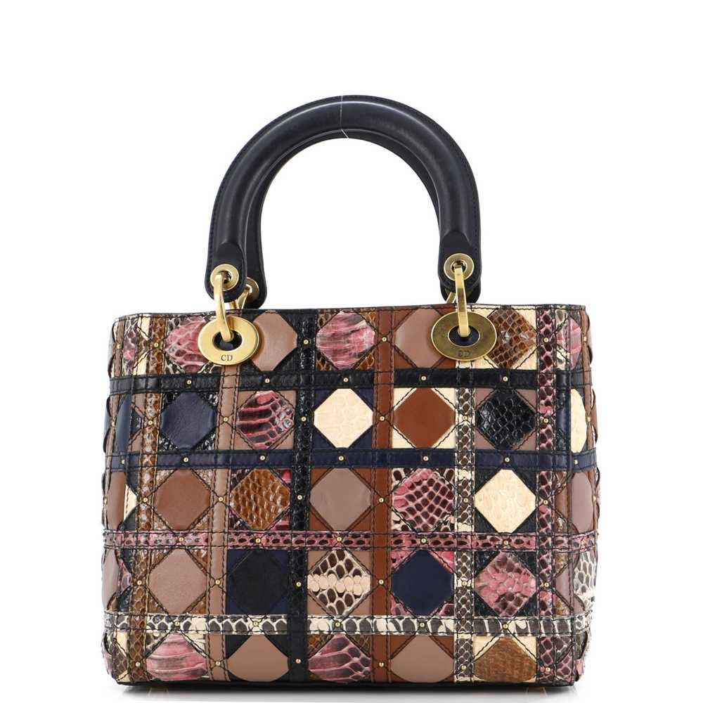 Christian Dior Supple Lady Dior Bag Patchwork Can… - image 3