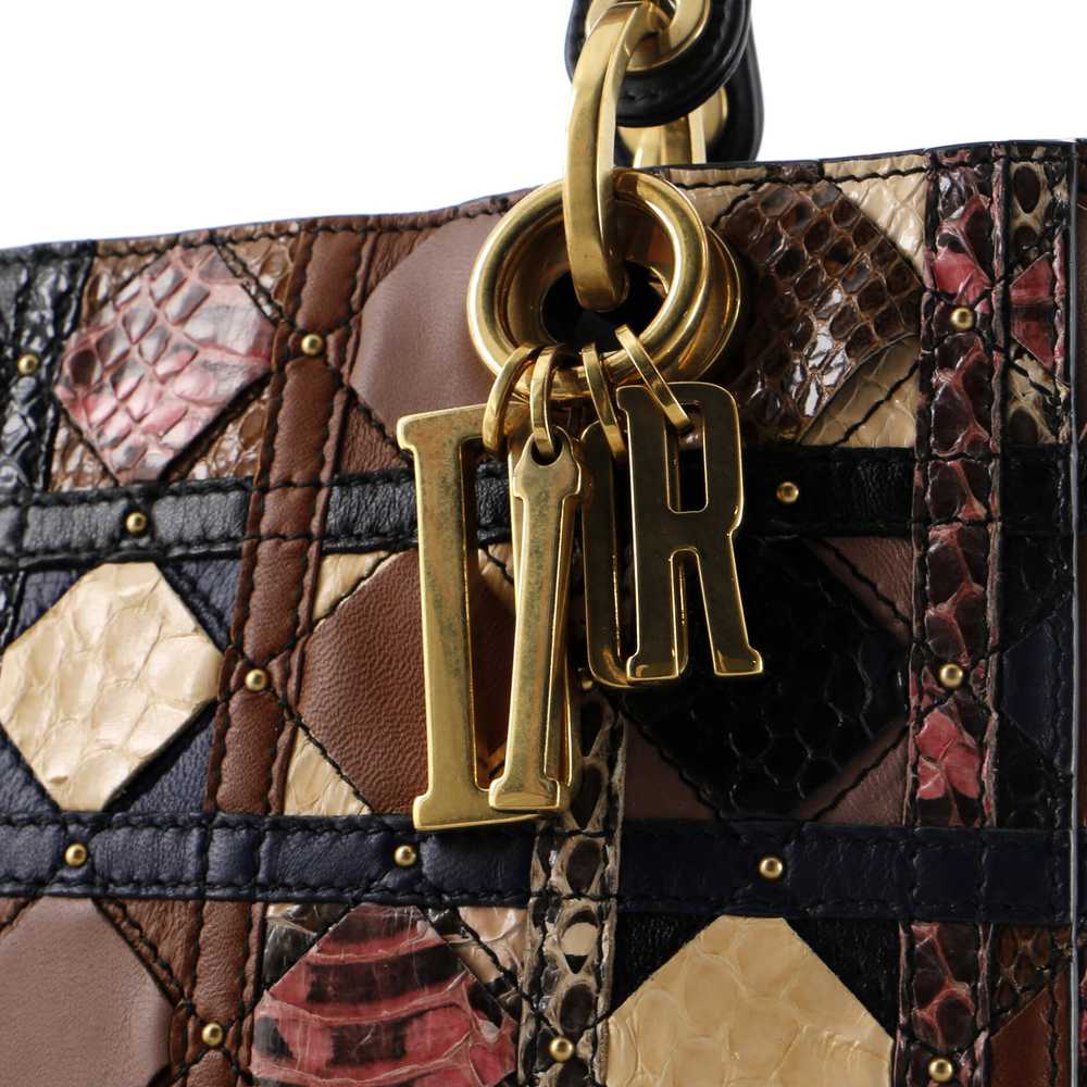 Christian Dior Supple Lady Dior Bag Patchwork Can… - image 6