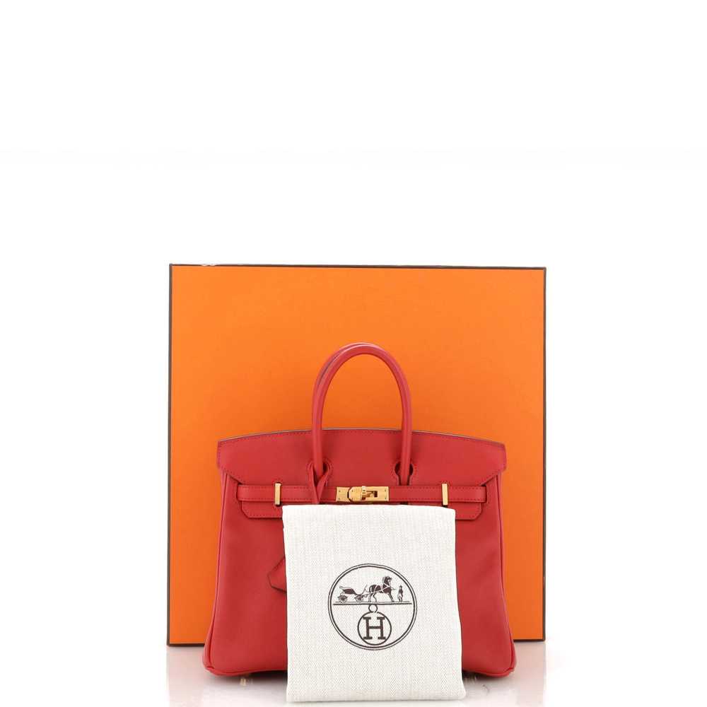 Hermes Birkin Handbag Geranium Swift with Gold Ha… - image 2