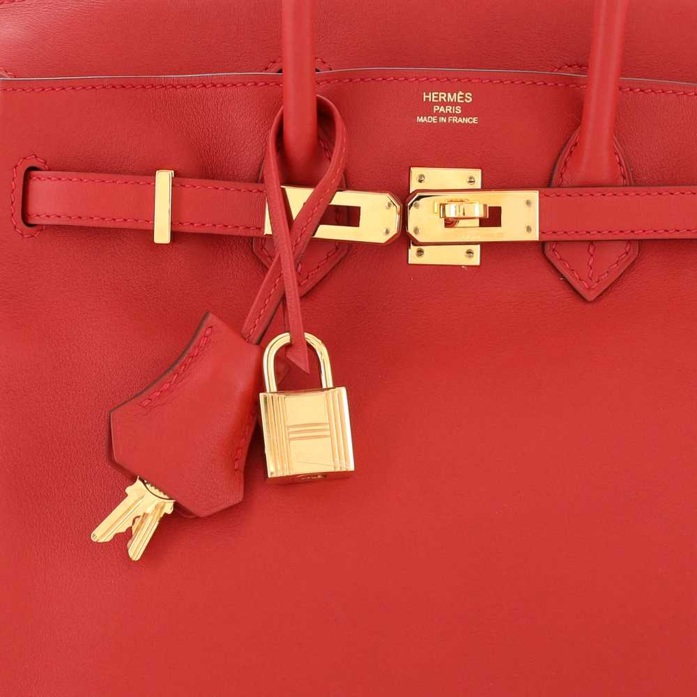 Hermes Birkin Handbag Geranium Swift with Gold Ha… - image 7