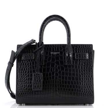 Saint Laurent Sac de Jour NM Bag Crocodile Emboss… - image 1