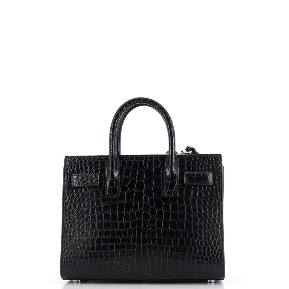 Saint Laurent Sac de Jour NM Bag Crocodile Emboss… - image 3