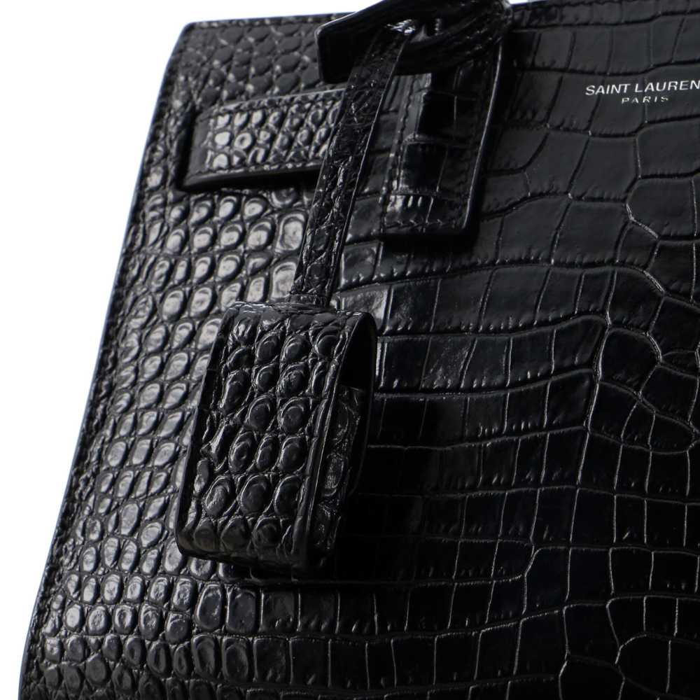 Saint Laurent Sac de Jour NM Bag Crocodile Emboss… - image 6