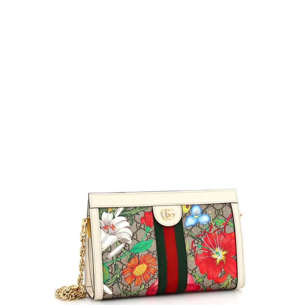 GUCCI Ophidia Chain Shoulder Bag Flora GG Coated … - image 2