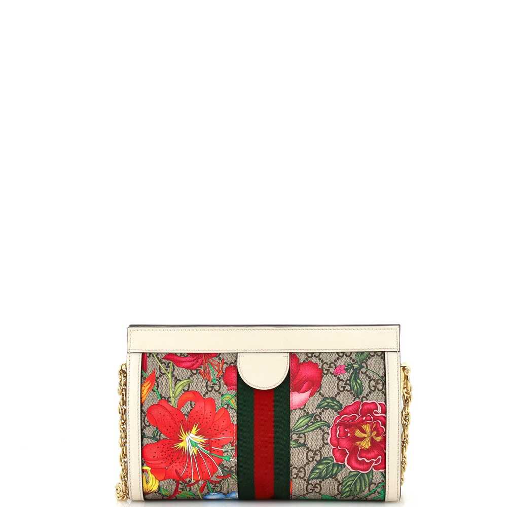 GUCCI Ophidia Chain Shoulder Bag Flora GG Coated … - image 3