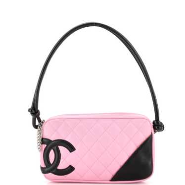CHANEL Cambon Pochette Quilted Leather
