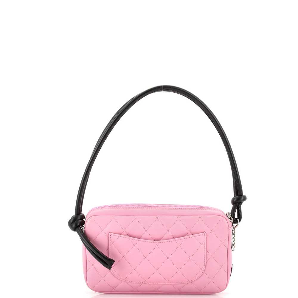 CHANEL Cambon Pochette Quilted Leather - image 4