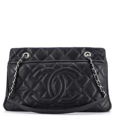CHANEL Timeless CC Shopping Tote Quilted Caviar Me