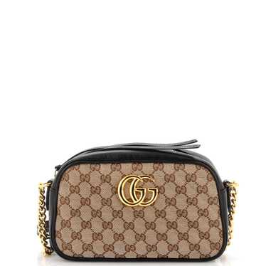 GUCCI GG Marmont Shoulder Bag Diagonal Quilted GG 