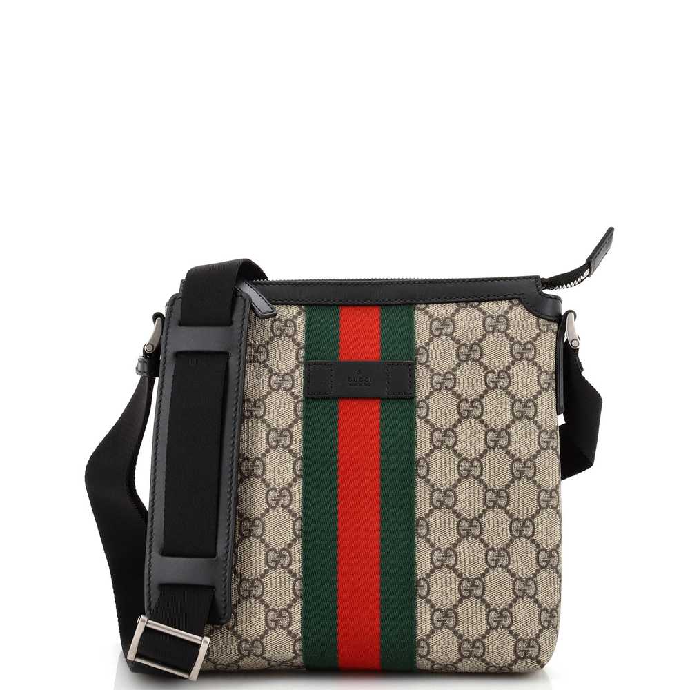 GUCCI Web Messenger Bag GG Coated Canvas Small - image 1