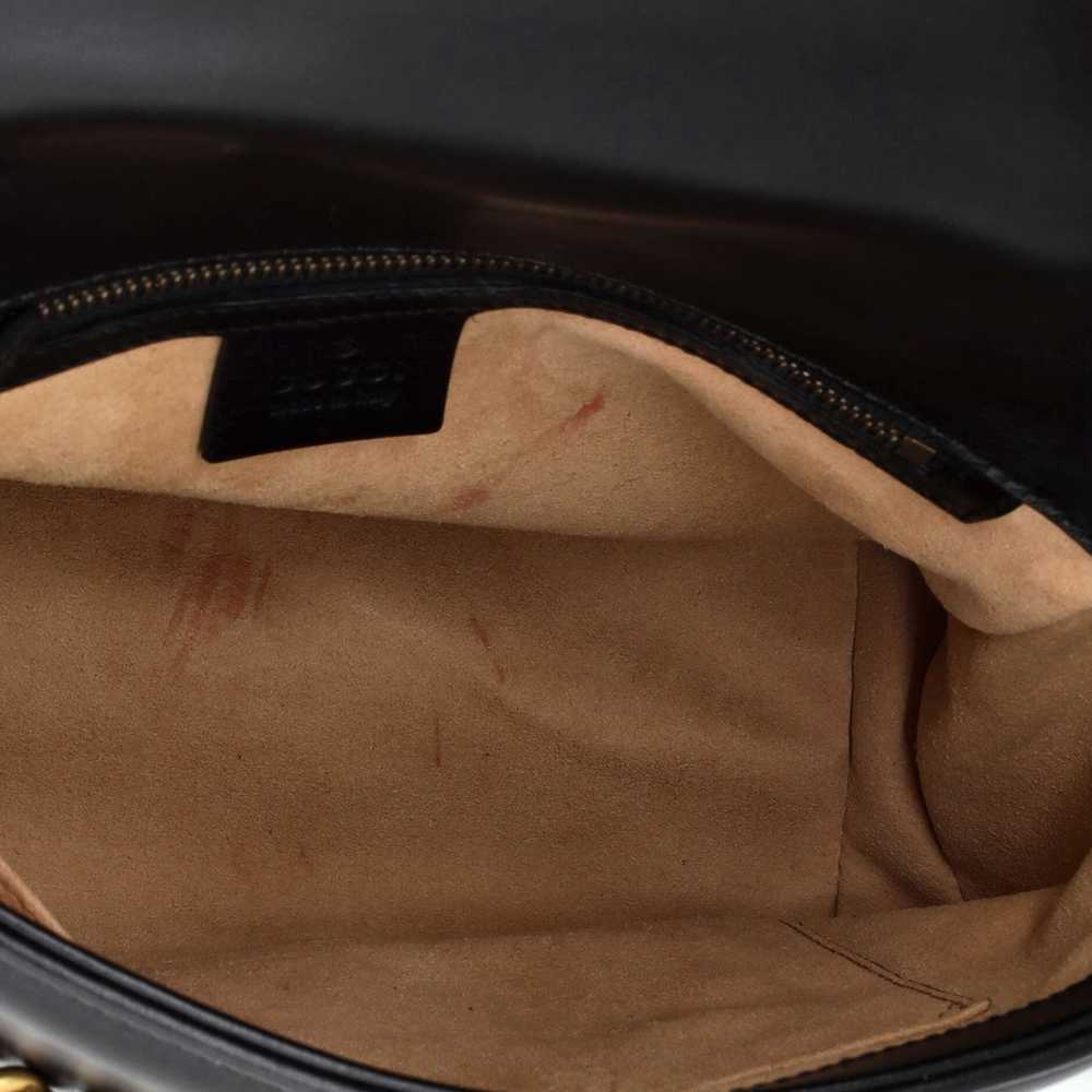 GUCCI GG Marmont Top Handle Flap Bag Matelasse Le… - image 5