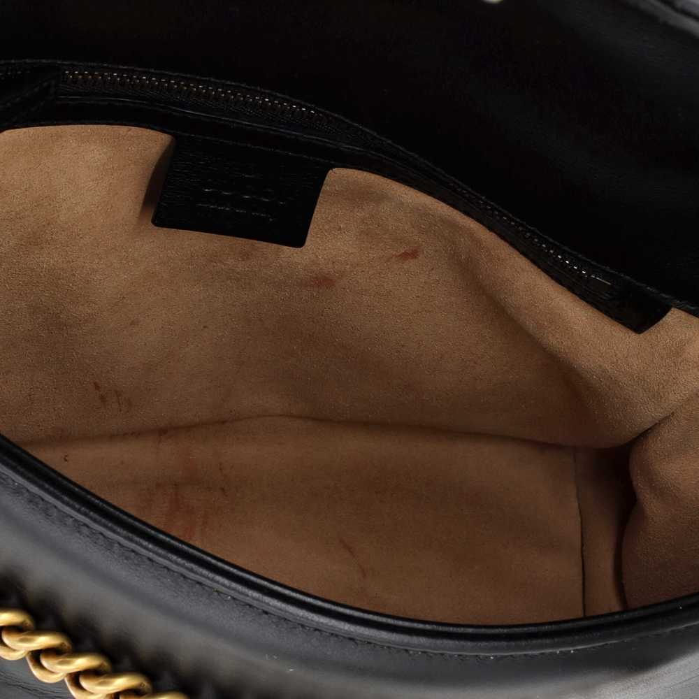 GUCCI GG Marmont Top Handle Flap Bag Matelasse Le… - image 8