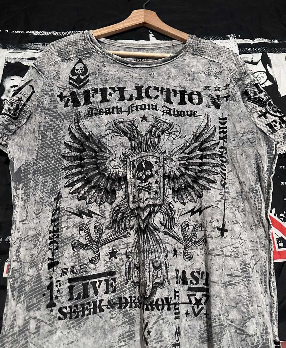 Affliction × Vintage crazy grunge Y2K affliction … - image 2