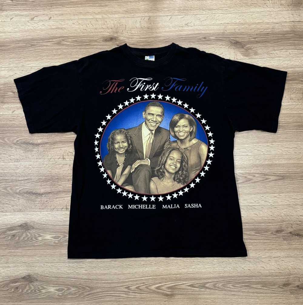 Vintage Vintage Y2K Obama Family USA President Ra… - image 1