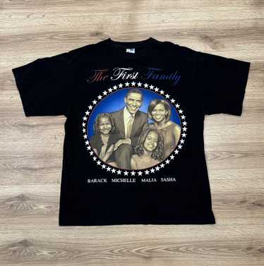 Vintage Vintage Y2K Obama Family USA President Ra… - image 1