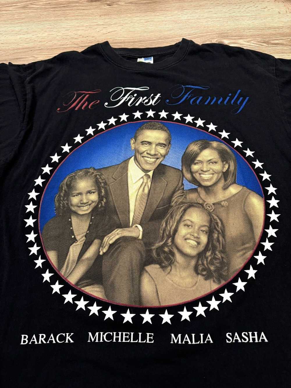 Vintage Vintage Y2K Obama Family USA President Ra… - image 2