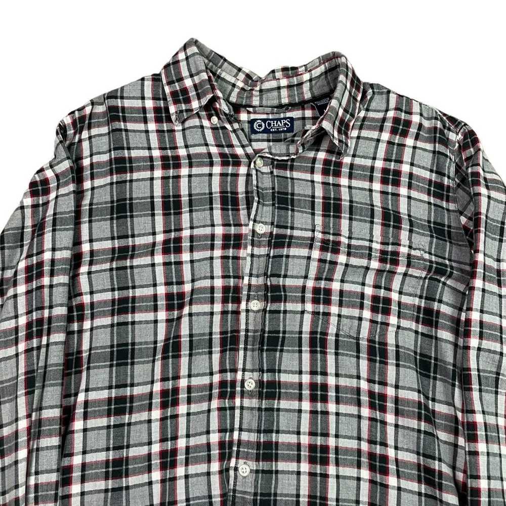 Chaps Chaps Multicolor Plaid Long Sleeve Shirt Ad… - image 2