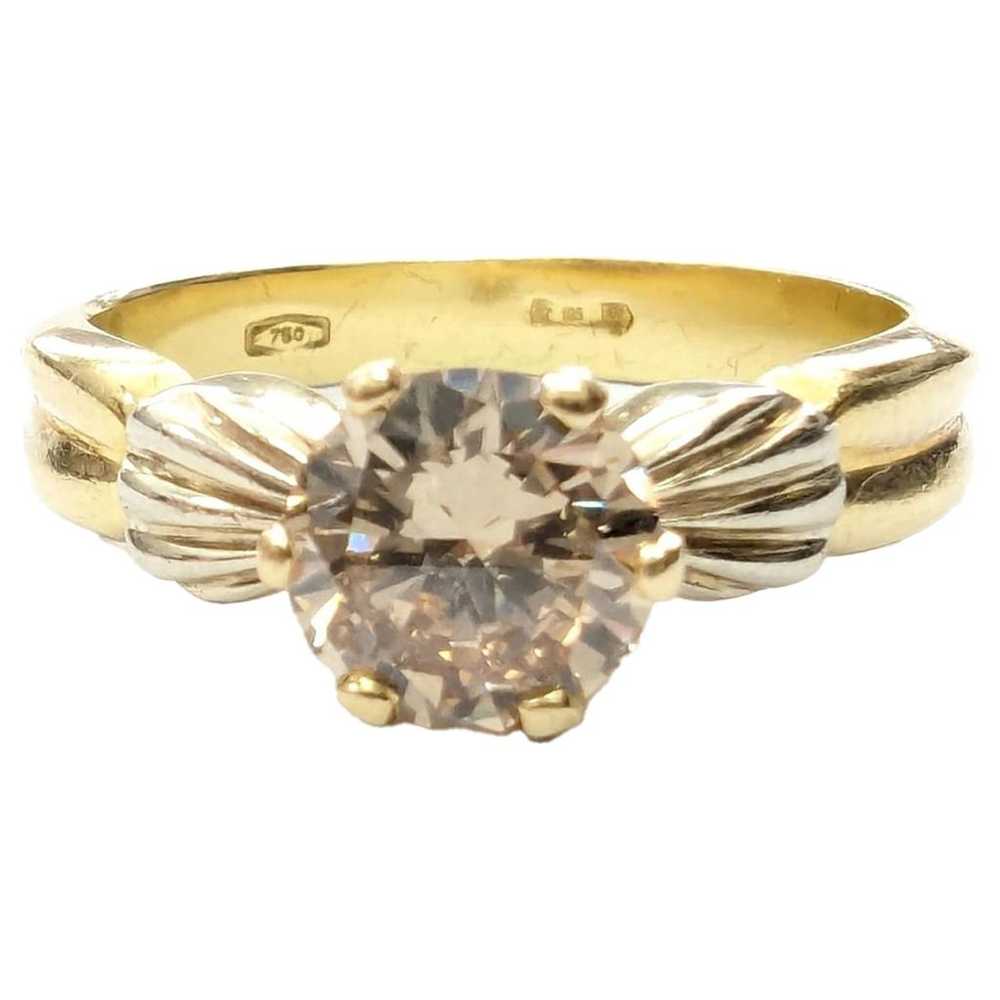 Non Signé / Unsigned Yellow gold ring - image 1