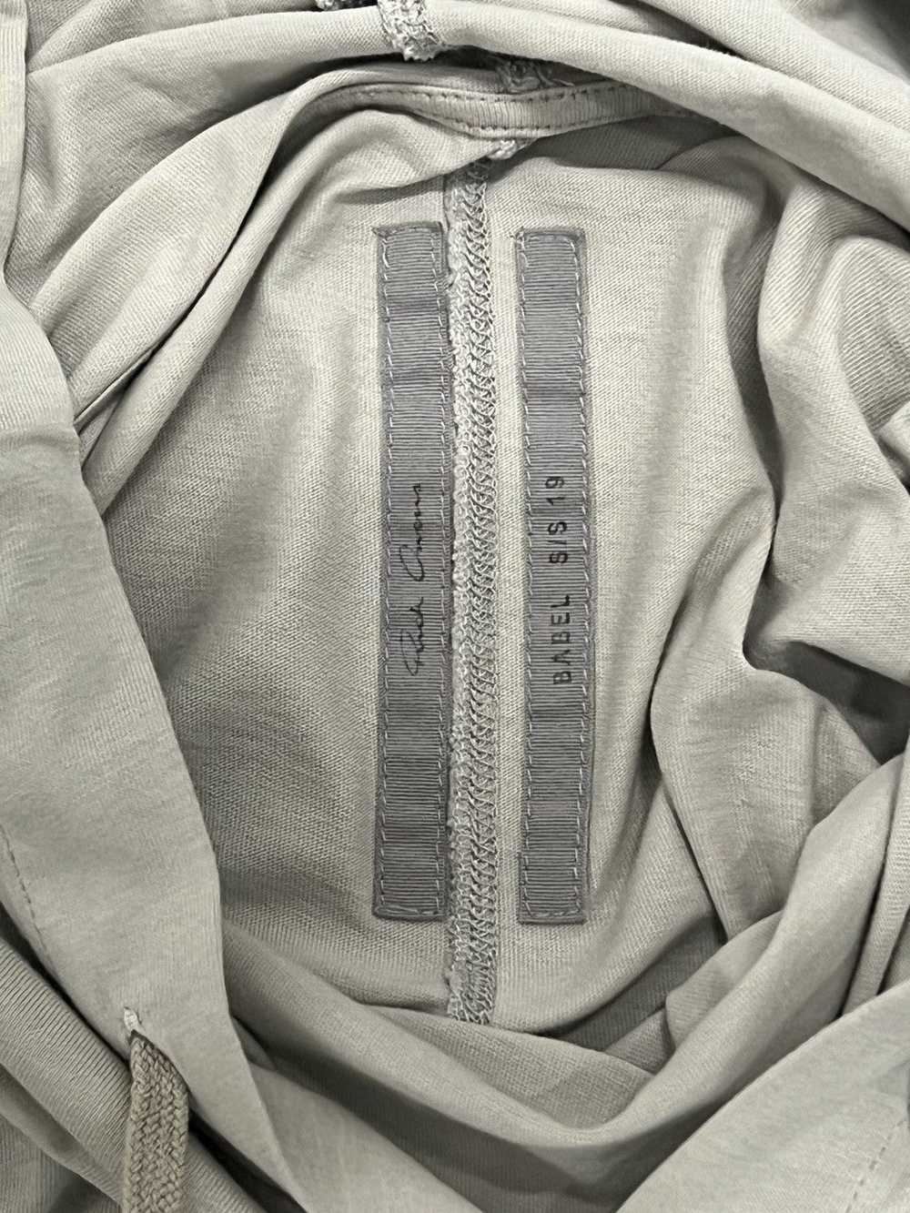 Rick Owens Rick Owens Mainline Light Grey Hoodie - image 5