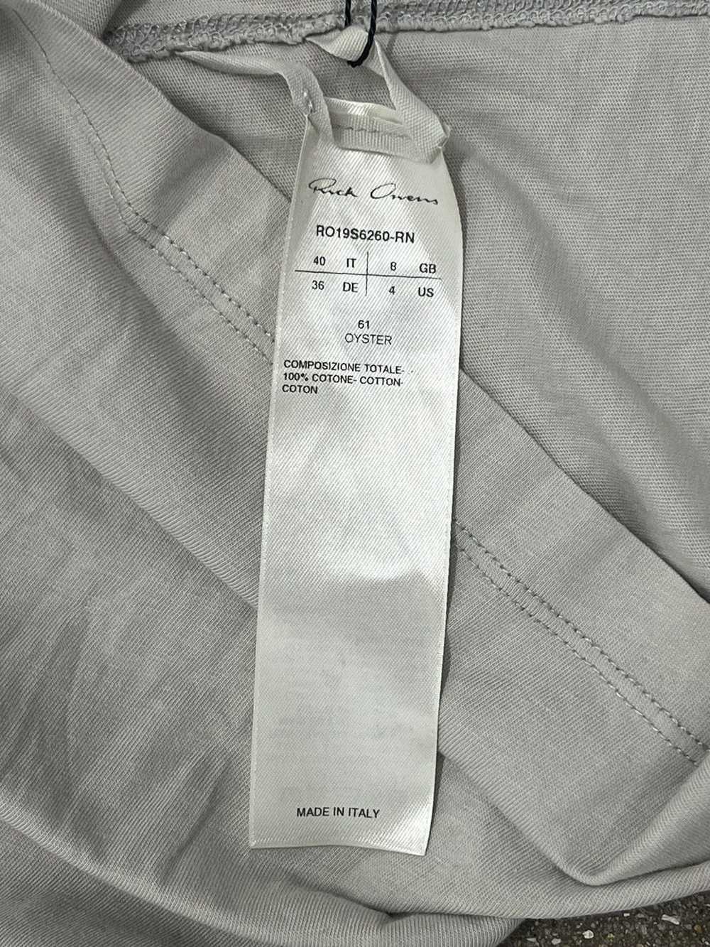 Rick Owens Rick Owens Mainline Light Grey Hoodie - image 6